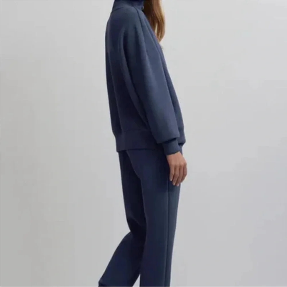 NWT Varley Hawley 1/2 Zip Navy Women’s Sweater - Picture 4 of 11